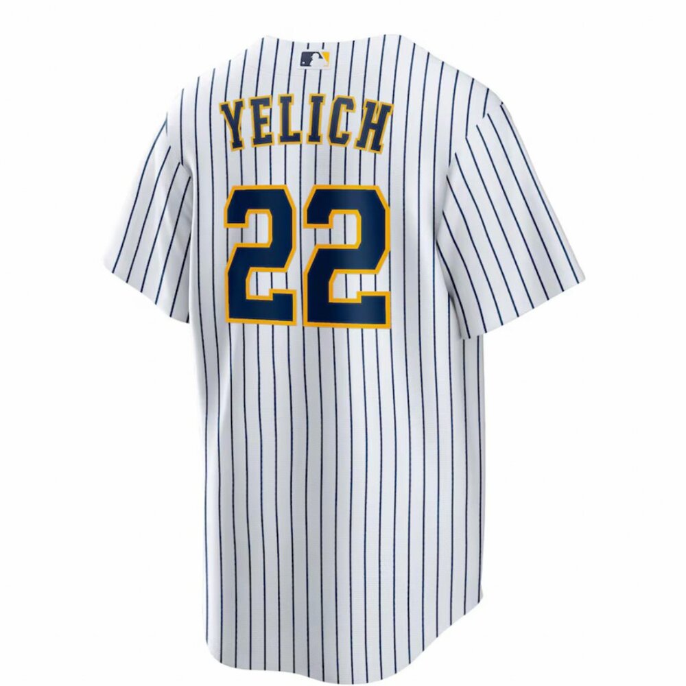 Christian Yelich Brewers Majestic Alternate Jersey - Picture 3 of 5